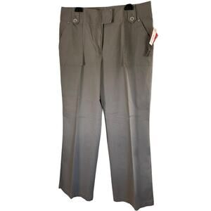 NWT Style & Co Pants Womens 14 Gray Pants Wide Leg Stretch Cape Town Flagstone